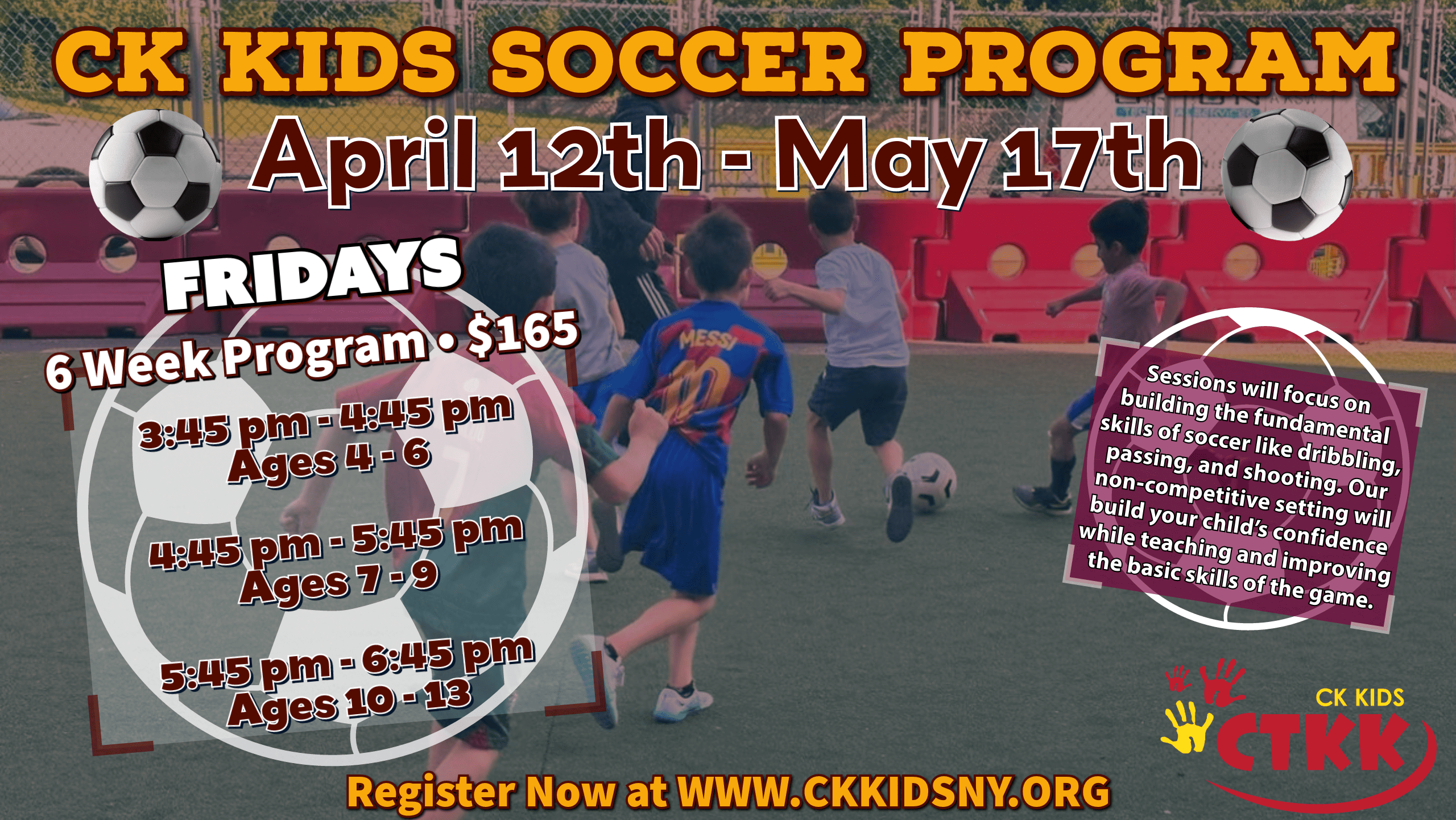 CK Kids Spring Soccer Ad 2024