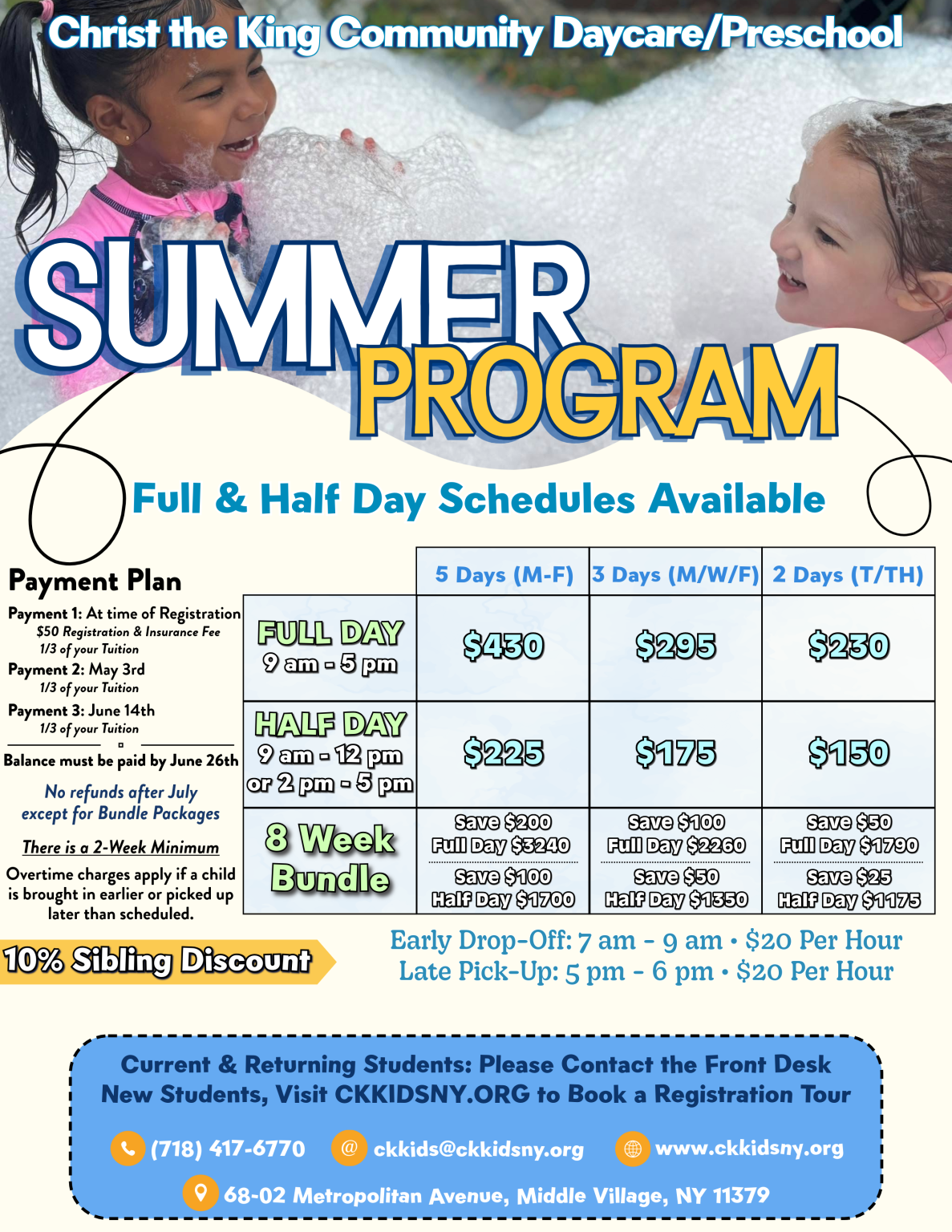 Daycare Summer Program – CK Kids